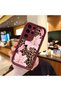 Samsung Galaxy S23 Ultra Compatible Case Camera Protector Floral Case Burgundy Lover Couple Silicone Phone Case