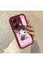 Xiaomi Redmi Note 14S Compatible Case Camera Protector Cartoon Pattern Maroon Lover Couple Silicone Phone Case - 2