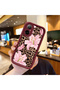 Realme 12 Lite Compatible Case Camera Protector Flower Case Burgundy Lover Couple Silicone Phone Case
