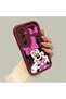 Samsung Galaxy A24 Compatible Case Camera Protector Cartoon Pattern Maroon Lover Couple Silicone Phone Case - 2