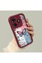 Tecno Spark 10 Pro Compatible Case Camera Protector Stitch Pattern Maroon Lover Couple Silicone Phone Case - 2