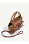 Taba Shk342 Faux Leather, Zippered, Bow Detail, Long Strap, Hand, Arm and Shoulder Bag - 7