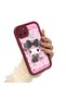 Realme C21Y/C25Y Compatible Case Camera Protector Cartoon Pattern Maroon Lover Couple Silicone Phone Case - 3