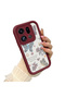 Oppo Find X9 Pro 5g Compatible Case Camera Protector Heart Pattern Claret Red Beloved Couple Silicone Phone Case - 2