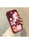 Vivo Y31 5g Compatible Case Camera Protector Flower Case Maroon Lover Couple Silicone Phone Case - 3