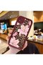 Realme C20/C20A Compatible Case Camera Protective Flower Case Maroon Lover Couple Silicone Phone Case