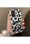 Poco F7 Compatible Black Leopard Printed Silicone Phone Case, Shock Protection