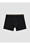 Black Regular Fit Cotton Men's Boxer 3-Pack - 4