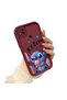 Xiaomi Redmi 10A Compatible Case Camera Protector Stitch Pattern Maroon Lover Couple Silicone Phone Case - 3