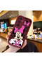 Samsung Galaxy A25 Compatible Case Camera Protector Cartoon Pattern Maroon Lover Couple Silicone Phone Case