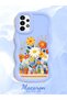 Samsung Galaxy A13 4g Compatible Case Camera Protective Blue Silicone Lover Couple Phone Case Floral Case - 2