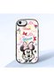 iPhone Se 2020 Compatible Case Camera Protector Black Minnie Patterned Silicone Lover Couple Phone Case