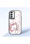 Samsung Galaxy A25 Compatible Case Camera Protective Black Cartoon Patterned Silicone Beloved Couple Phone Case