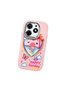 Tecno Spark 10 Pro Compatible Case Camera Protective Pink Heart Patterned Silicone Lover Couple Phone Case - 3