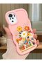 Poco M5S Compatible Case Camera Protector Pink Silicone Lover Couple Phone Case Floral Case