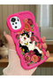 Redmi Note 10 4g Compatible Case Camera Protector Red Silicone Lover Couple Phone Case Cat Case