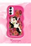 Samsung Galaxy A14 Compatible Case Camera Protector Red Silicone Couple Phone Case Cat Case - 2