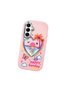 Samsung Galaxy A16 Compatible Case Camera Protective Pink Heart Pattern Silicone Lover Couple Phone Case - 3