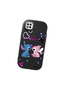 Redmi 9C Compatible Case Camera Protector Black Stitch Patterned Silicone Lover Couple Phone Case - 3