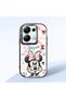 Poco M6 Pro 4g Compatible Case Camera Protector Black Minnie Patterned Silicone Lover Couple Phone Case