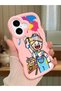 iPhone 16 Compatible Case Camera Protector Pink Silicone Couple Phone Case Cartoon Pattern