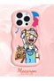 iPhone 12 Pro Compatible Case Camera Protector Pink Silicone Lover Couple Phone Case Cartoon Pattern - 2