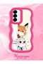 Samsung Galaxy A56 Compatible Case Camera Protective Red Silicone Couple Phone Case Cartoon Pattern - 2