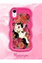 iPhone Xr Compatible Case Camera Protector Red Silicone Lover Couple Phone Case Cover with Cat - 2