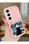 Tecno Camon 40 Compatible Case Camera Protective Pink Silicone Lover Couple Phone Case Dog Pattern