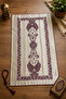 Luxury Double-Sided Microfiber Woven Soft Fabric Prayer Rug - Burgundy with Gold Pattern - 3