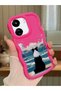 Poco C65 Compatible Case Camera Protector Red Silicone Lover Couple Phone Case Dog Pattern