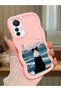 Mi 12 Lite Compatible Case Camera Protector Pink Silicone Dear Couple Phone Case Dog Pattern