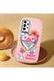 Samsung Galaxy A32 Compatible Case Camera Protective Pink Heart Patterned Silicone Lover Couple Phone Case - 2