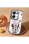 Poco M6 Pro 4g Compatible Case Camera Protector Black Minnie Patterned Silicone Lover Couple Phone Case - 2