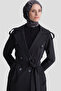 Basic Long Trench Coat Black - 7