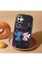 Samsung Galaxy A07 Compatible Case Camera Protective Black Stitch Patterned Silicone Beloved Couple Phone Case - 2