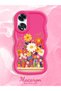 Oppo A60 Compatible Case Camera Protector Red Silicone Lover Couple Phone Case Floral Case - 2