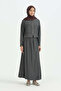 Lyocell Bomber Jacket Skirt Set - Smoked