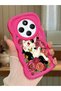 Redmi 14C Compatible Case Camera Protector Red Silicone Couple Phone Case Cat Case