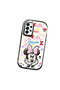 Samsung Galaxy A73 Compatible Case Camera Protective Black Minnie Patterned Silicone Beloved Couple Phone Case - 3