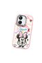 Redmi 13C Compatible Case Camera Protector Pink Minnie Patterned Silicone Lover Couple Phone Case - 3