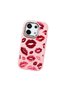 Poco X6 5g Compatible Case Camera Protective Pink Kiss Patterned Silicone Lover Couple Phone Case - 3