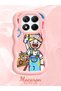 Redmi Note 14 Pro 4g Compatible Case Camera Protective Pink Silicone Couple Phone Case Cartoon Pattern - 2