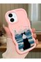 Samsung Galaxy A06 Compatible Case Camera Protective Pink Silicone Lover Couple Phone Case Dog Pattern