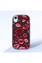 iPhone Xr Compatible Case Camera Protector Black Kiss Patterned Silicone Lover Couple Phone Case
