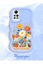 Redmi Note 12 Pro 4g Compatible Case Camera Protector Blue Silicone Lover Couple Phone Case Floral Case - 2
