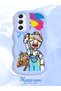Samsung Galaxy A34 5g Compatible Case Camera Protective Blue Silicone Couple Phone Case Cartoon Pattern - 2