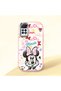 Redmi Note 11 Pro Compatible Case Camera Protector Pink Minnie Patterned Silicone Lover Couple Phone Case