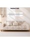 Luxury Damask Sofa Cover Set 3 Piece Including 90x180cm Couch Protector And 45x45cm Pillow Case Plus 30x50cm Lumbar Cushion Cover High Precision Jacquard Non Slip Beige Gold Living Room Decor - 7