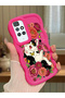 Redmi 10 2022 Compatible Case Camera Protector Red Silicone Lover Couple Phone Case Cat Case
